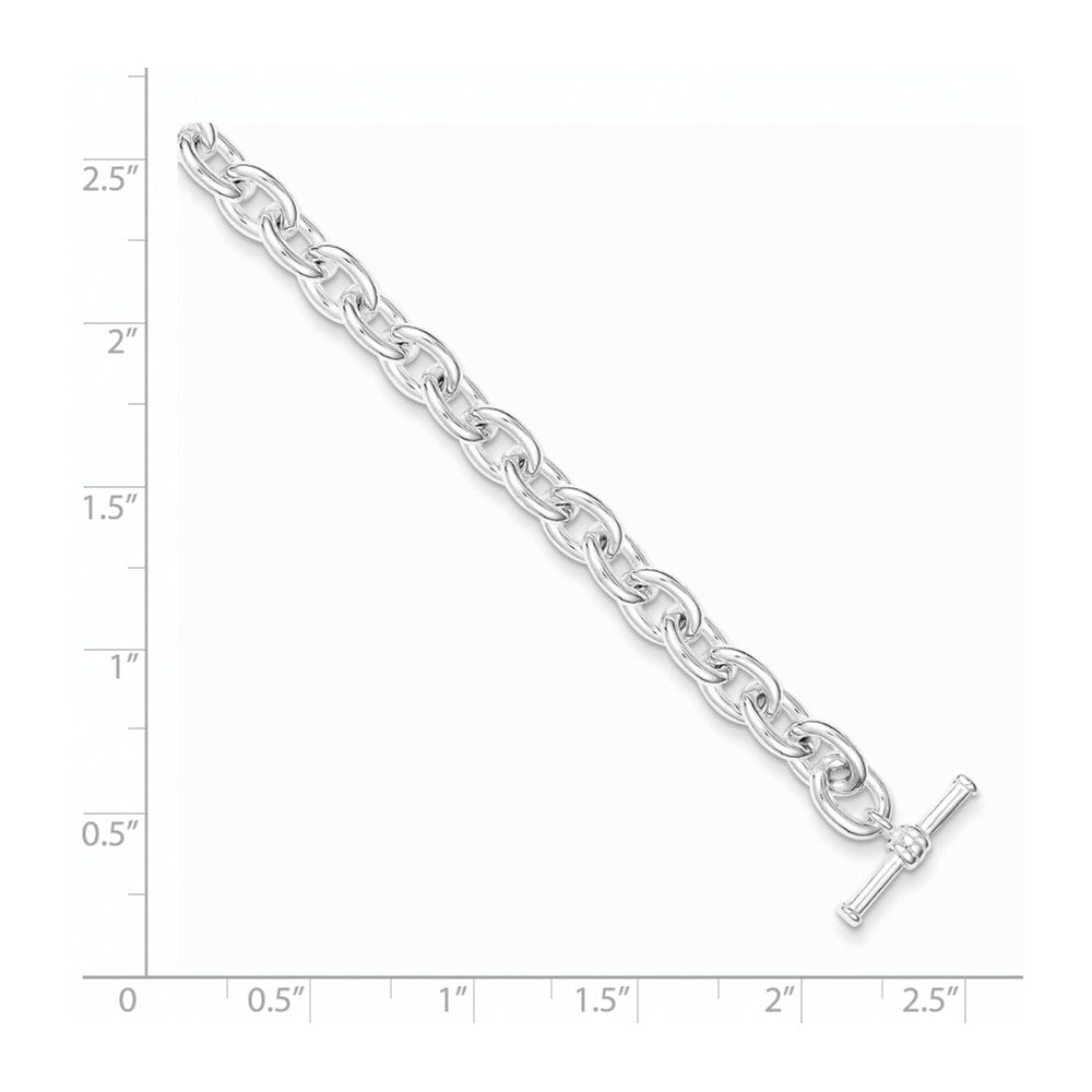 Sterling Silver Toggle Link Bracelet 7.5 inches