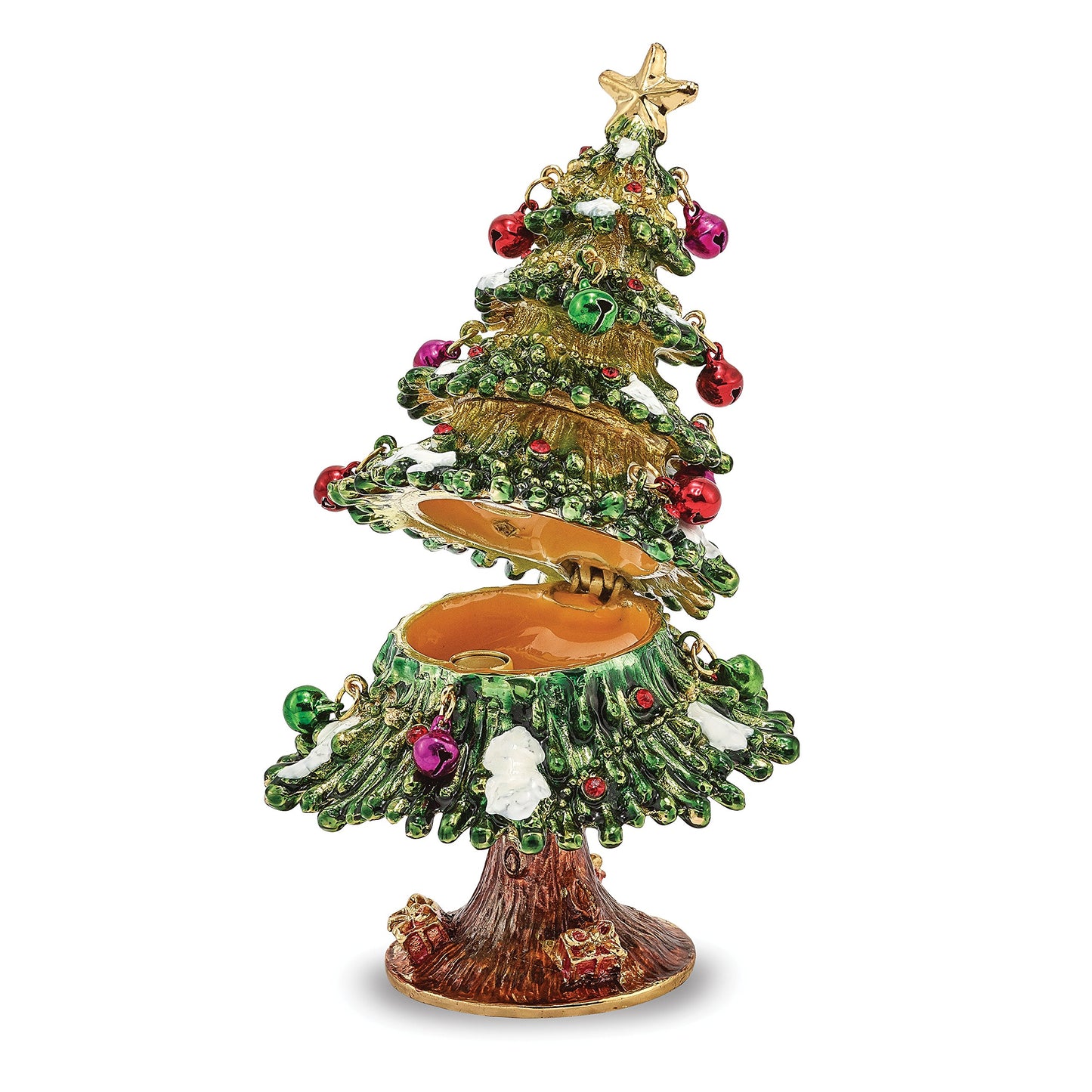Pewter Christmas Tree Trinket Box