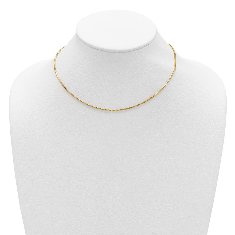 14K 1.5mmmm Franco 1in+1in Adjustable Chain