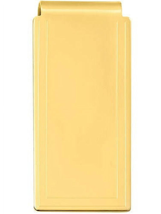 Primal Gold-plated Kelly Waters Engraved Edge Plain Hinged Money Clip