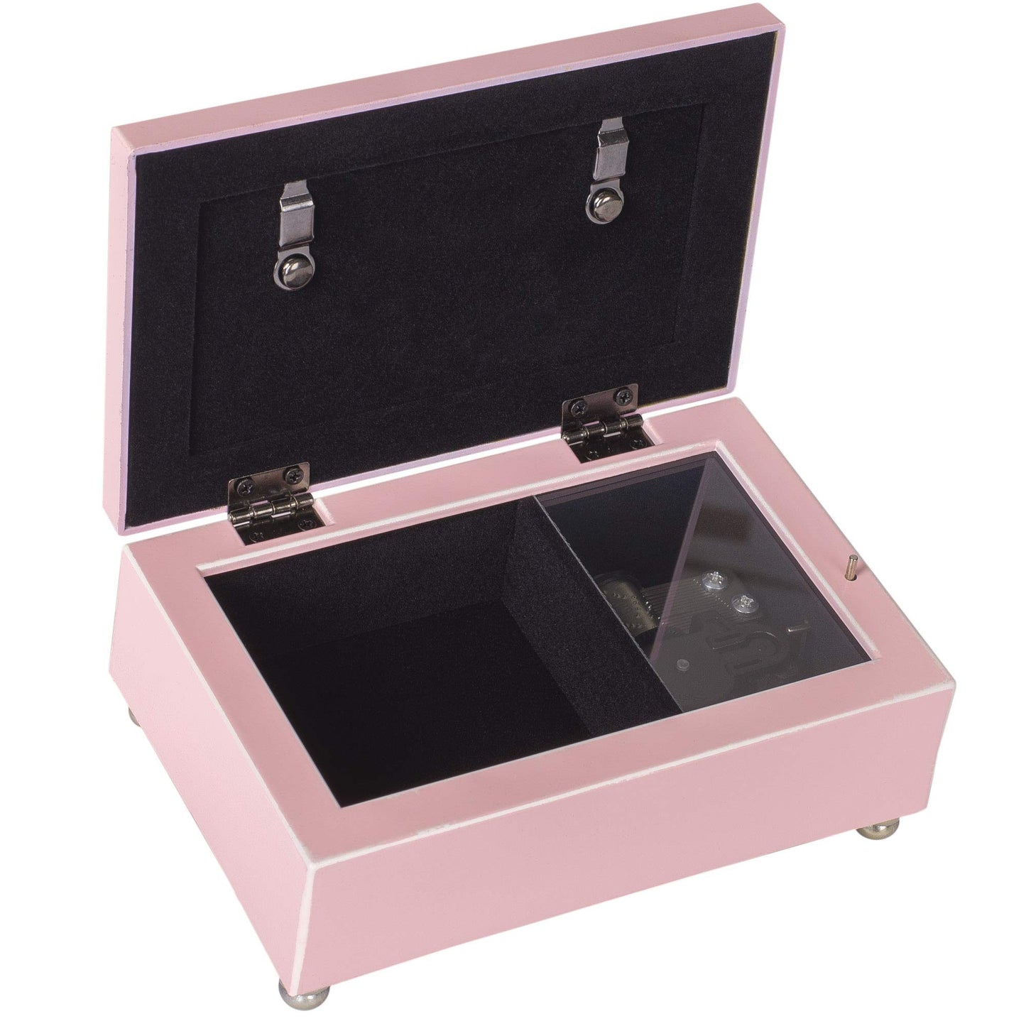 Treasured Wishes Baby Pink Baby Girl Resin Music Box: JESUS LOVES ME QGM22928