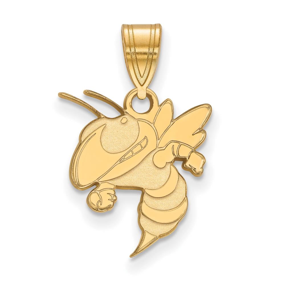 10k Gold LogoArt Georgia Institute of Technology Yellow Jacket Medium Pendant Q1Y043GT
