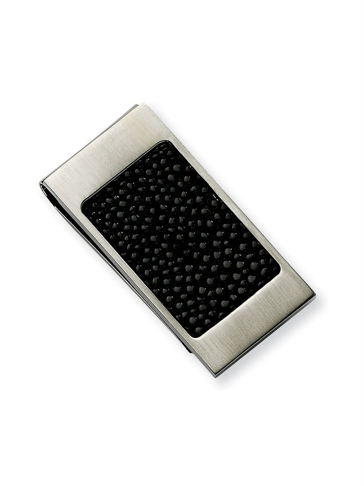 Chisel Stainless Steel Brushed Black Stingray Money Clip