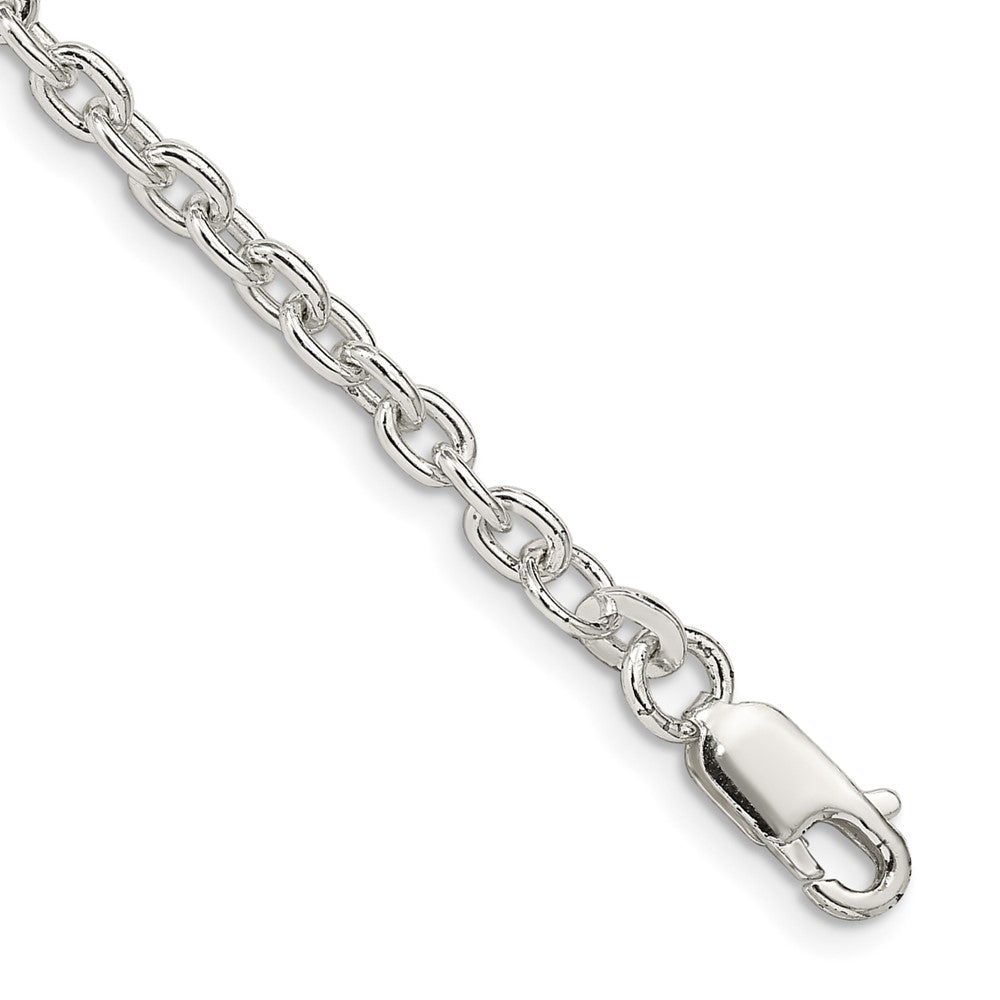 Sterling Silver 3.5mm Cable Chain 8 inches