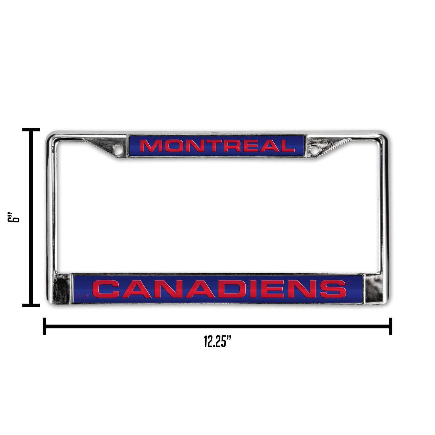 Montreal Hockey Hab's-Canadien's Hockey Chrome Metal Laser Cut License Plate Frame