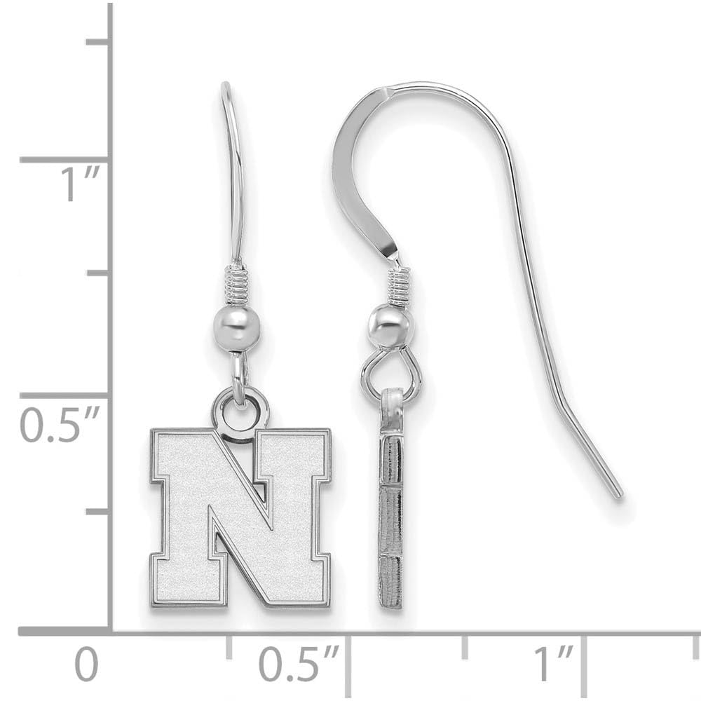 Women's Nebraska Huskers Sterling Silver XS Dangle Earrings
