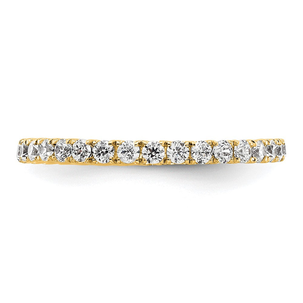 True Origin 14k 1/2 carat Lab Grown Diamond VS  D E F  Size 4 Eternity Band