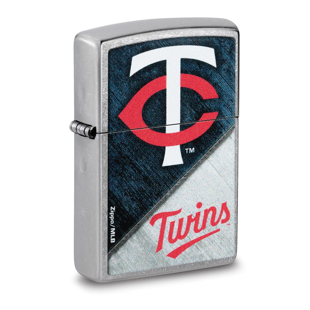 Zippo Street Chrome Minnesota Twins Color Image MLB Lighter