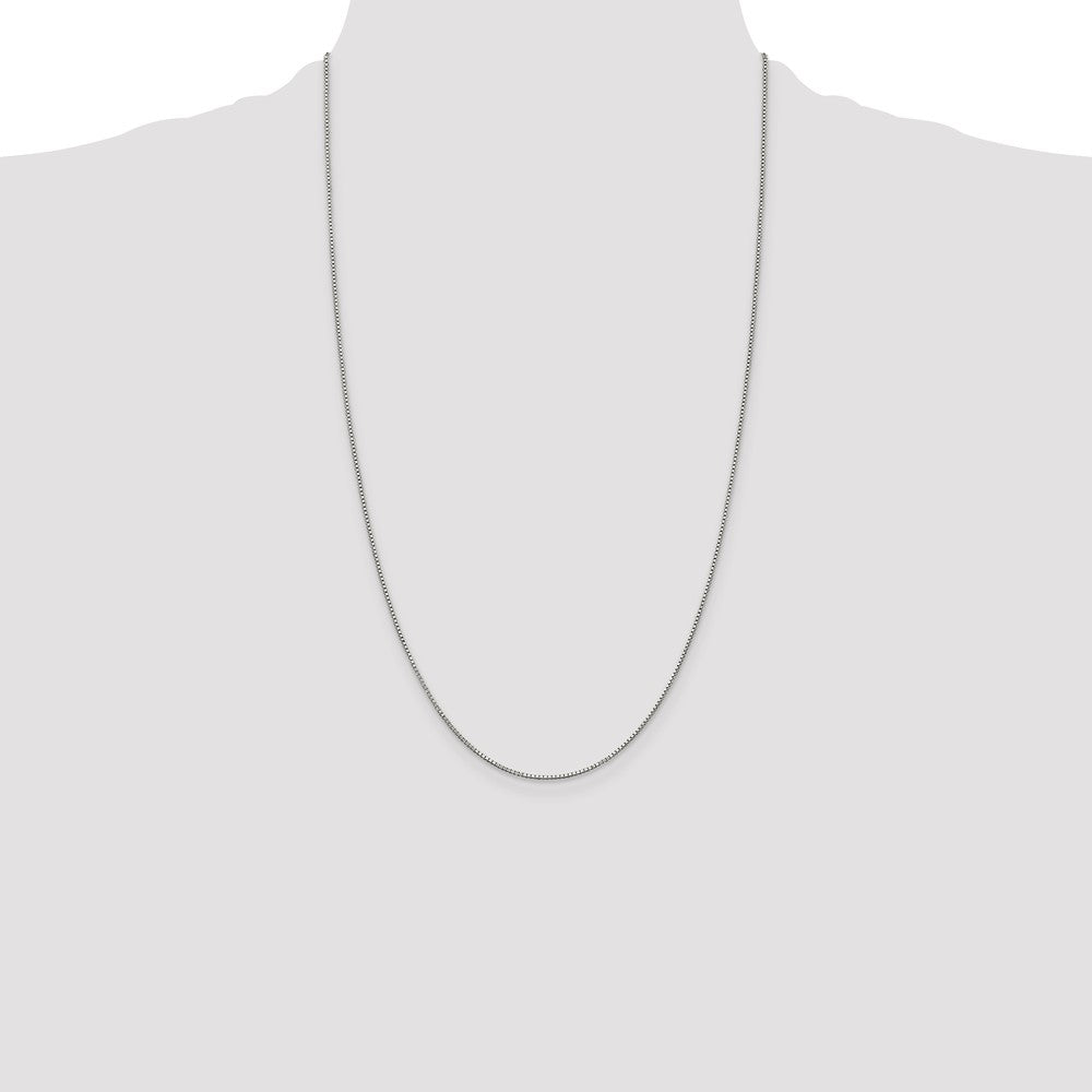 Sterling Silver .9mm Box Chain 26 Inches