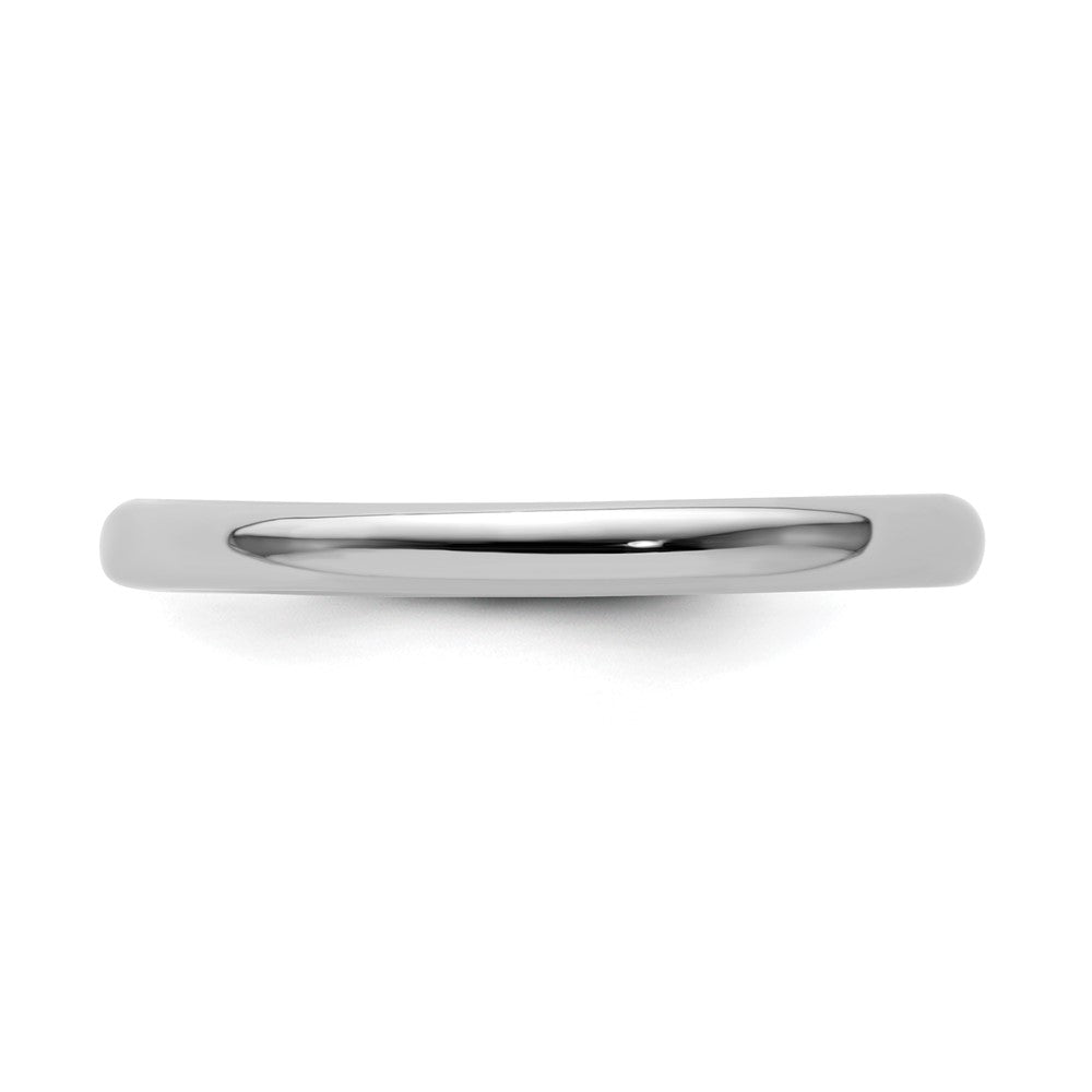 Sterling Silver Stackable Expressions Rhodium Polished Ring Size -9