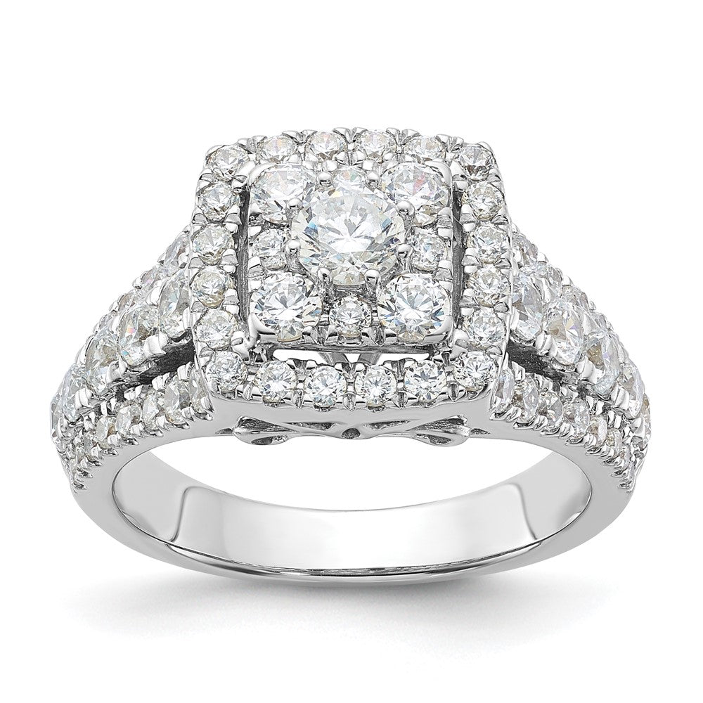 Sterling Silver Rhodium-plated Diamonore Ring