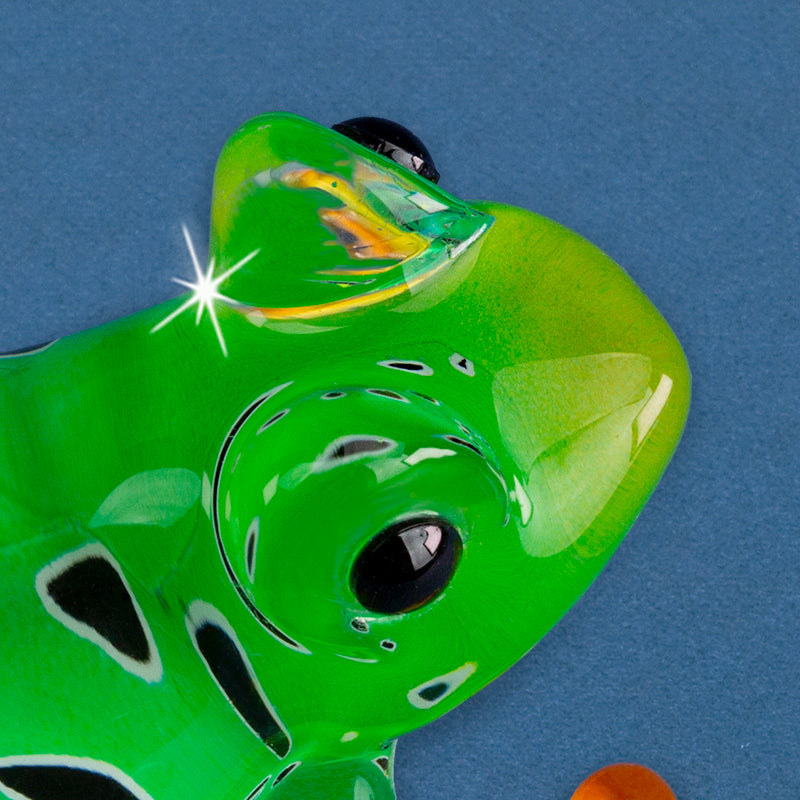 Glass Baron Classy Toad Handcrafted Glass Figurine
