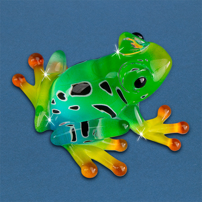 Glass Baron Classy Toad Handcrafted Glass Figurine