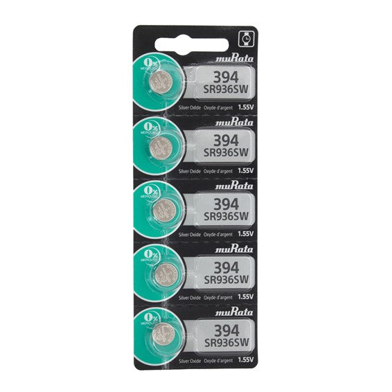 Strip of 10 Genuine Fresh Renata 394 SR936SW Swiss Made Silver 1.55v Batteries