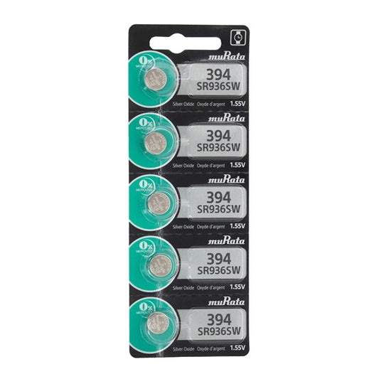 Strip of 10 Genuine Fresh Renata 394 SR936SW Swiss Made Silver 1.55v Batteries