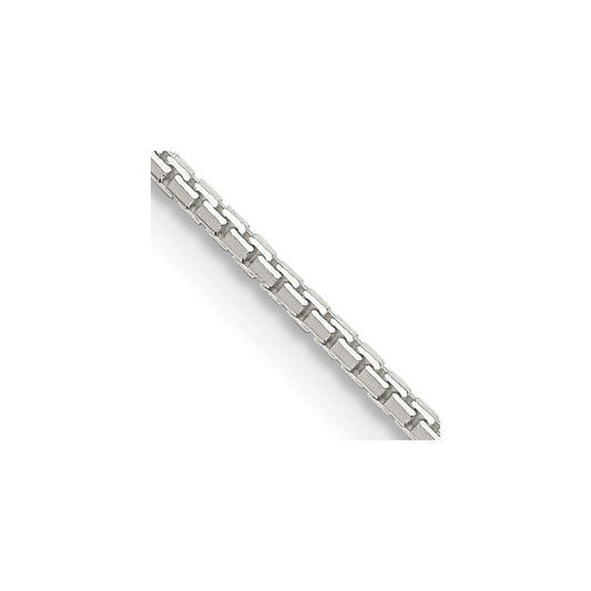 Sterling Silver 1.15mm 8 Sided Diamond-cut Box Chain 26 Inches