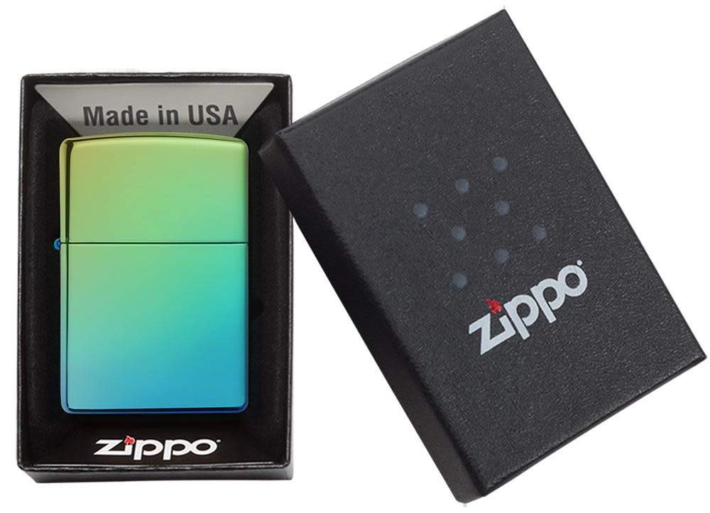 Zippo High Polish Teal Pocket Lighter