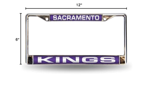Sacramento Basketball King's Chrome Metal Laser Cut License Plate Frame