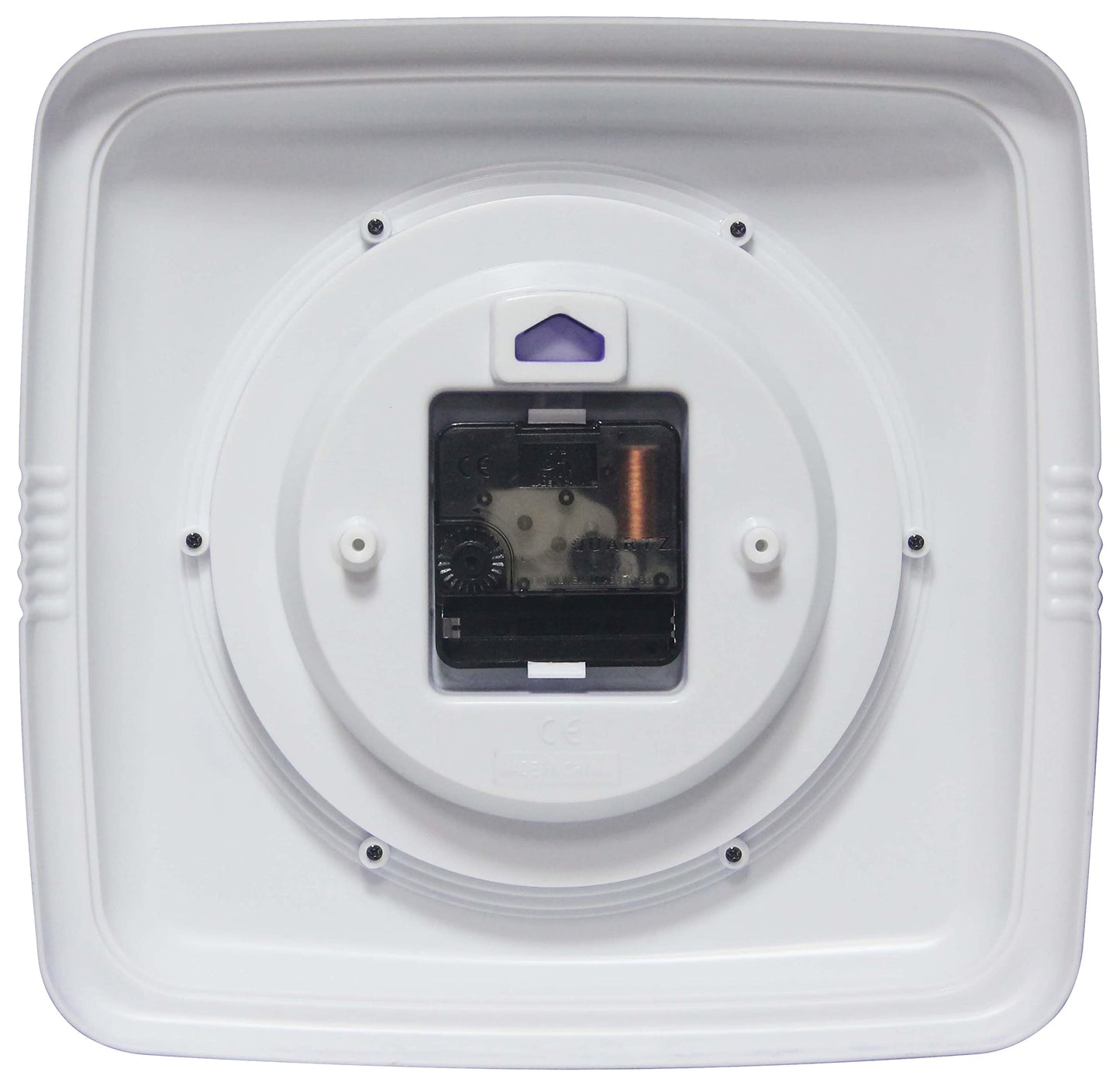 Infinity Instruments Retro Square Veri Periwinkle Plastic 9.25-inch Analog Wall Clock