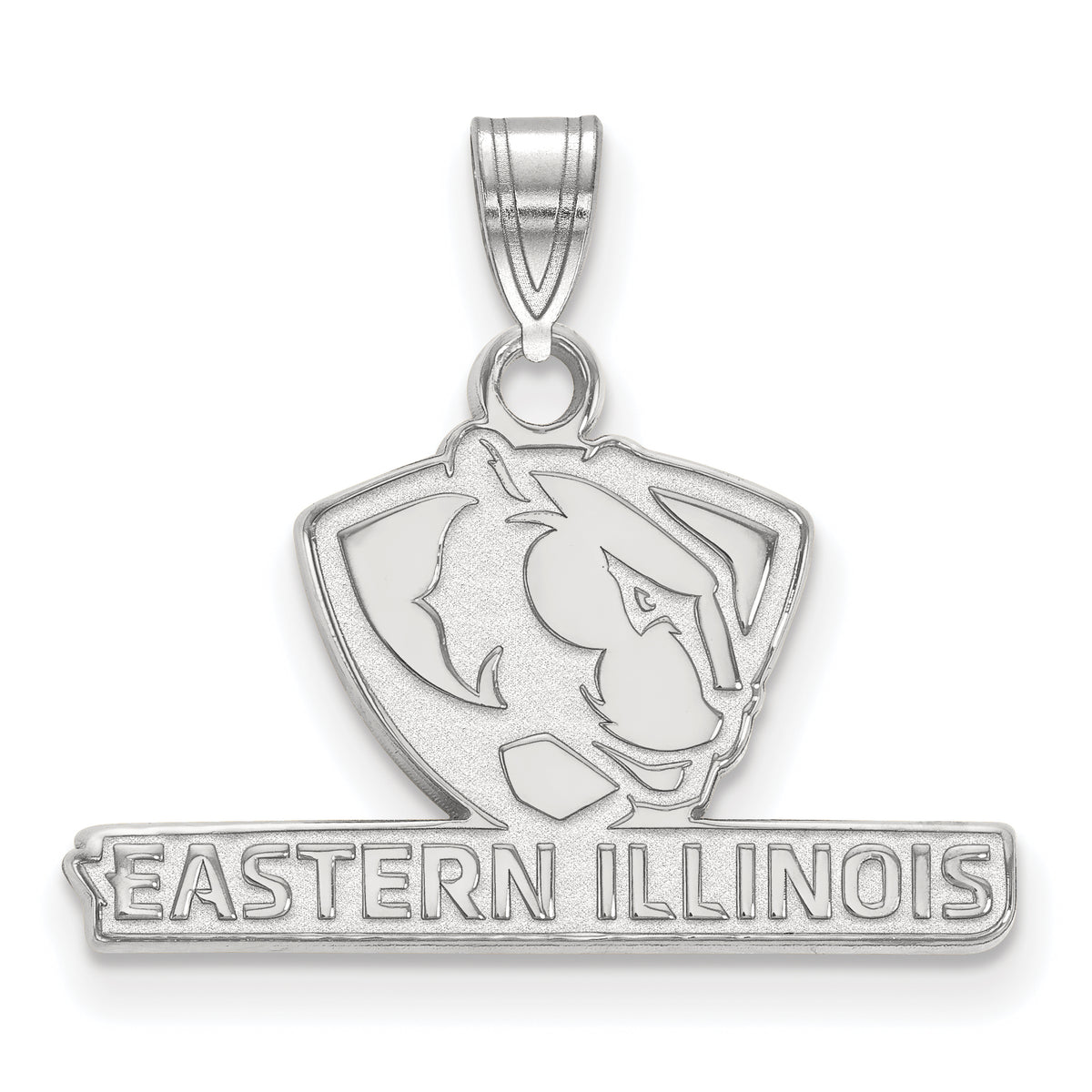Sterling Silver Official Licensed Collegiate Eastern Illinois University (EIU) Small Pendant