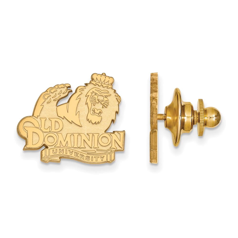 Sterling Silver Gold-plated LogoArt Old Dominion University Lapel Pin QGP009ODU