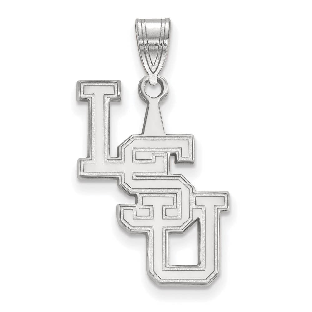10k White Gold LogoArt Louisiana State University L-S-U Large Pendant Q1W080LSU