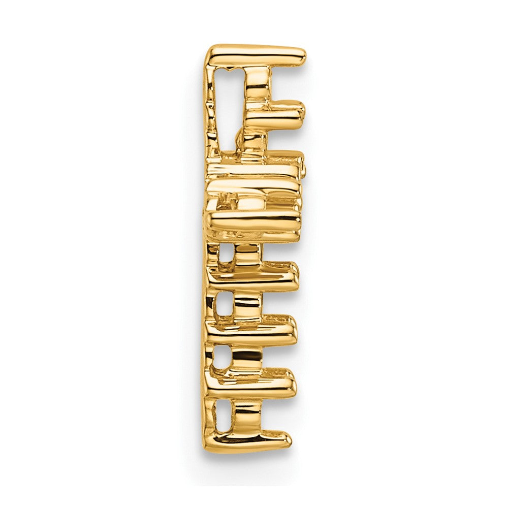 14k Diamond Cross Pendant Mounting