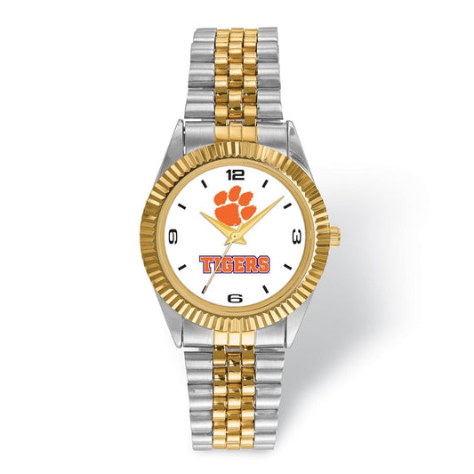 LogoArt Clemson University Pro Two-tone Gents Quartz Watch QCU165