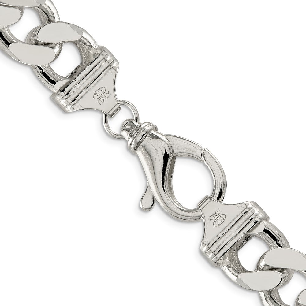 Sterling Silver 15mm Figaro Chain 22 Inches