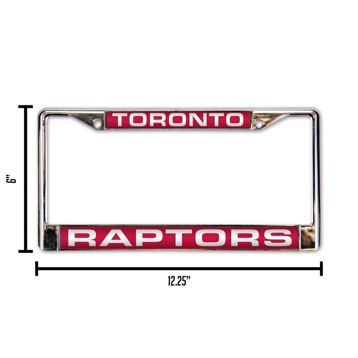 Toronto Basketball Raptor's Chrome Metal Laser Cut License Plate Frame