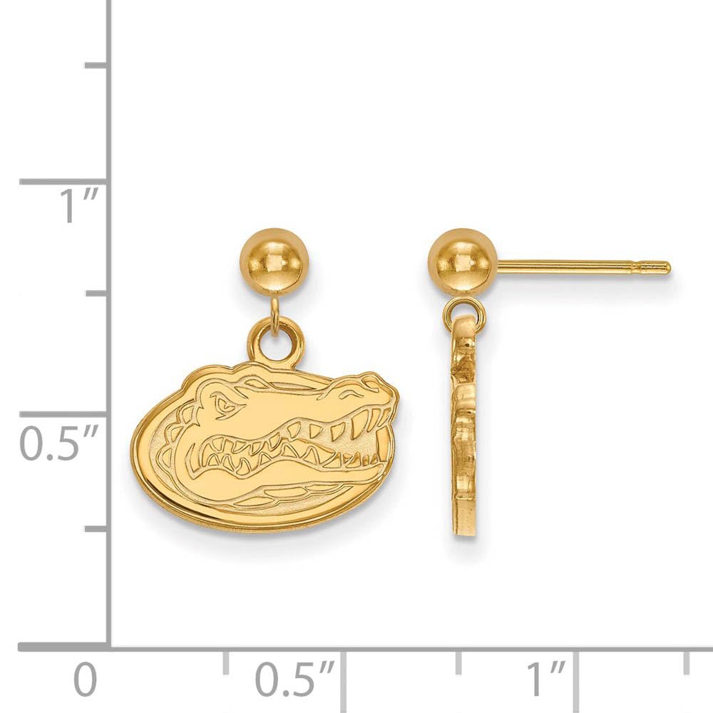 Florida Earrings Dangle Ball (14k Yellow Gold)