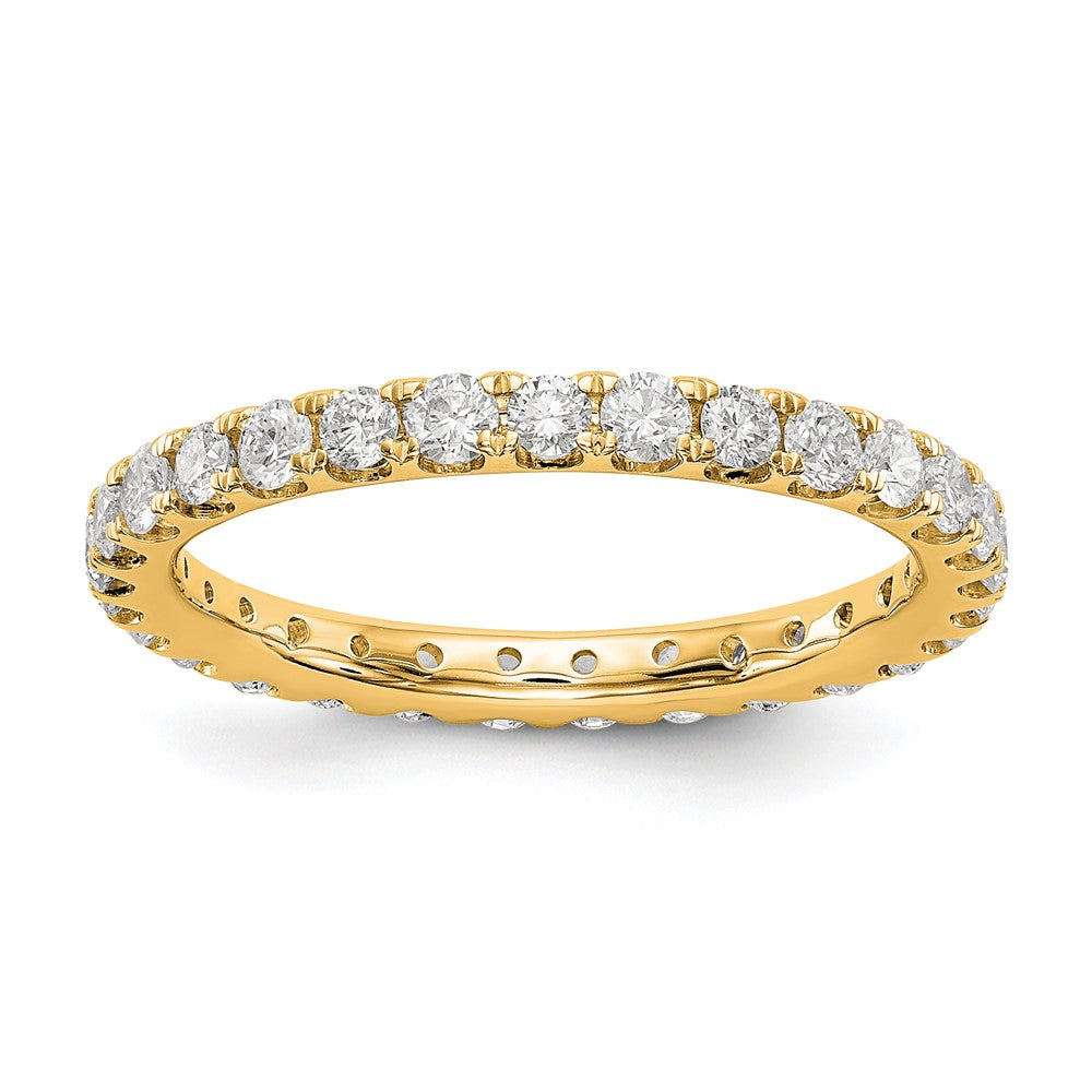 14k 1 carat Lab Grown Diamond VS/SI+ G+ Size 4.5 Shared Prong Eternity Band