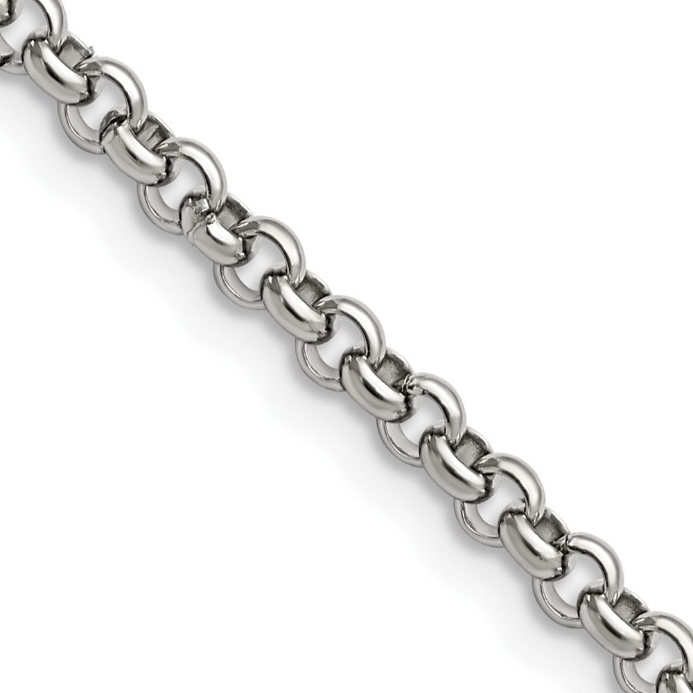 Stainless Steel Polished 3.9mm 30in Rolo Chain