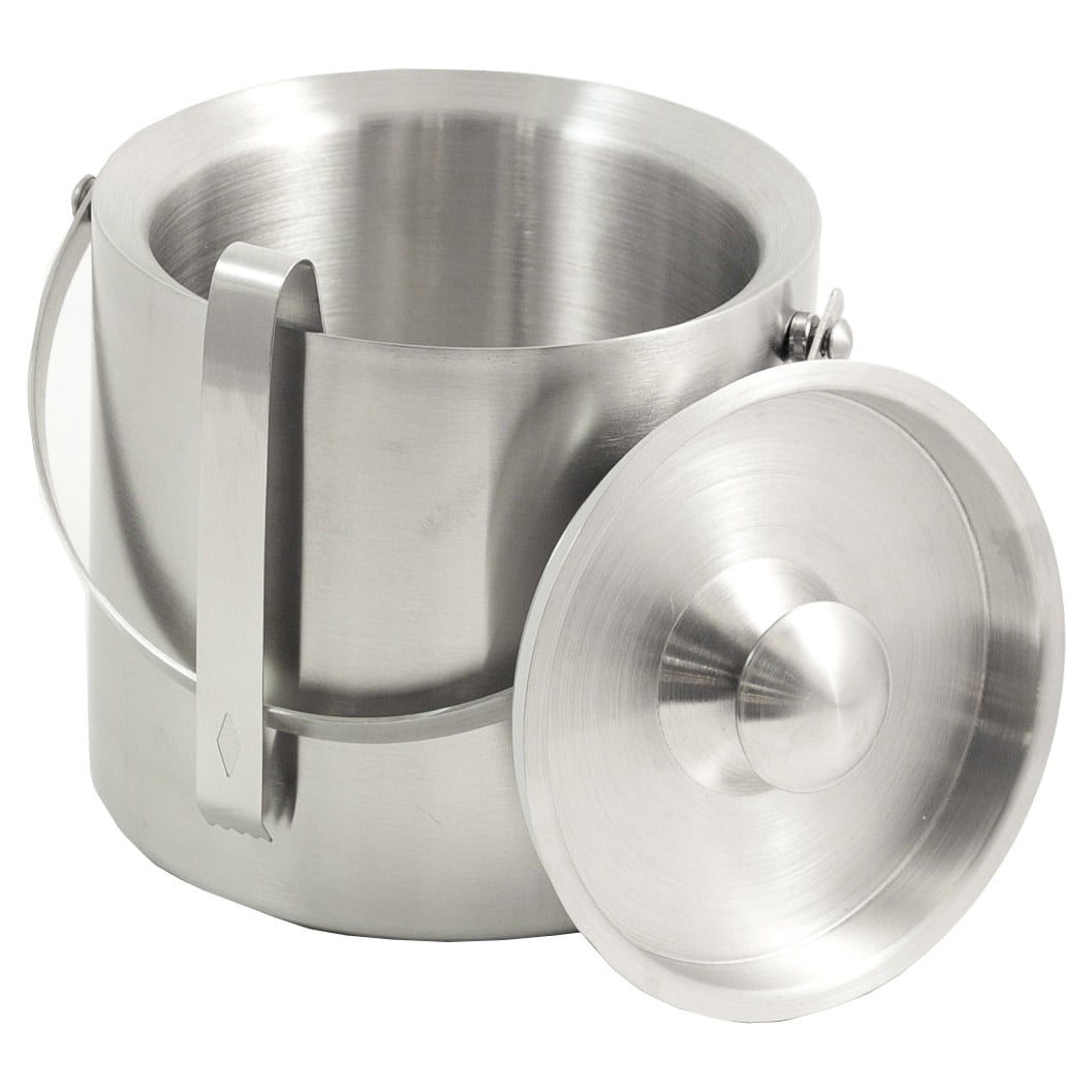 Bey Berk Stainless Steel 5 Quart Ice Bucket