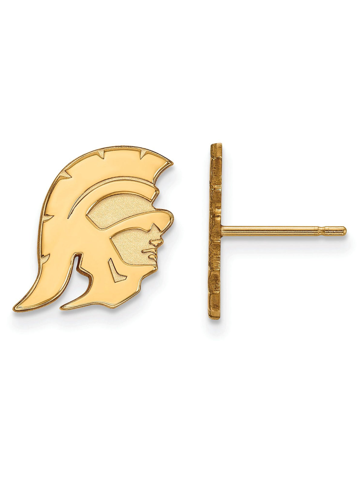 Logoart Sterling Silver Gp University Of Southern California Small Post Earrings