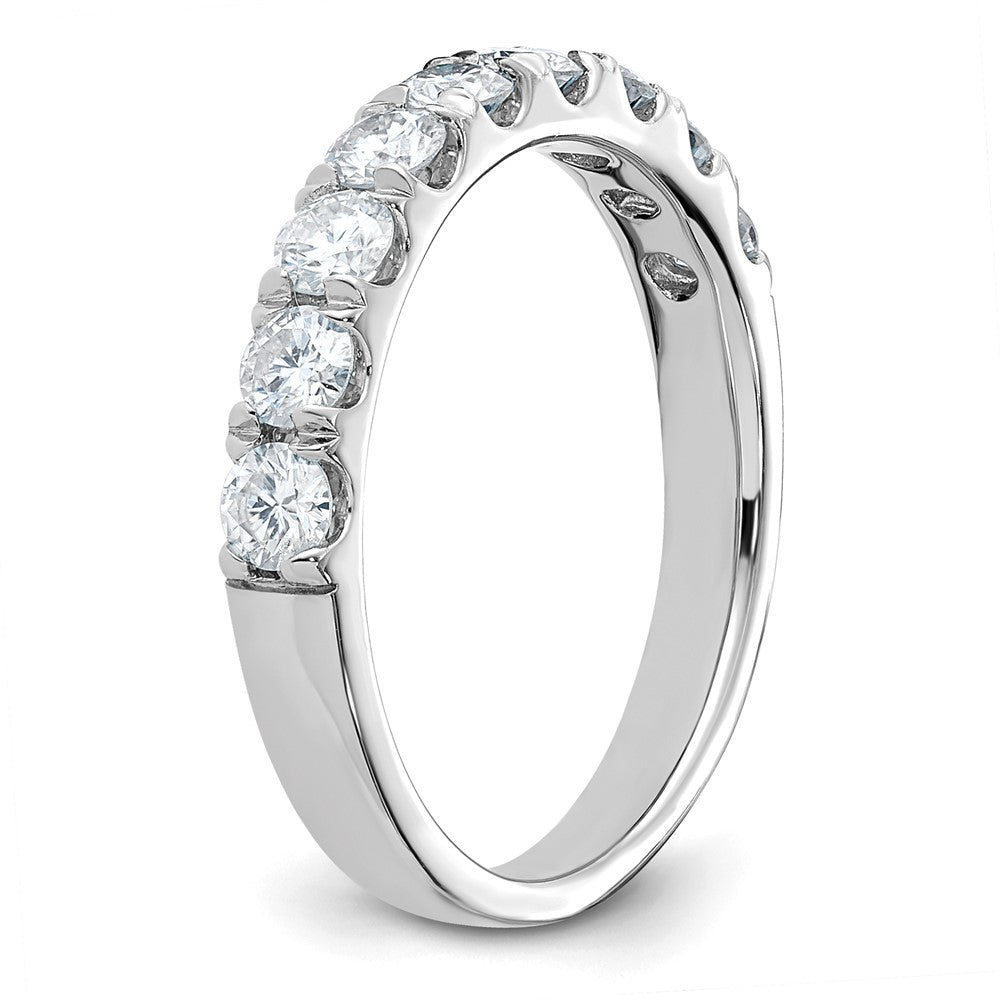 14kw 1ct. 9 Stone G H I True Light Moissanite Band