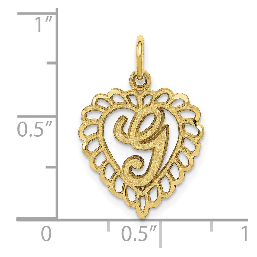 10k Gold Initial G Charm