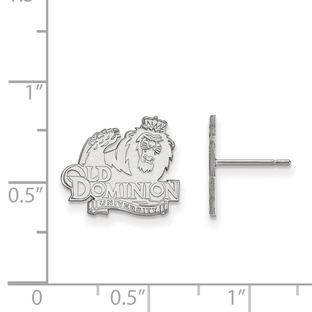 LogoArt Sterling Silver Old Dominion University Small Post Earrings