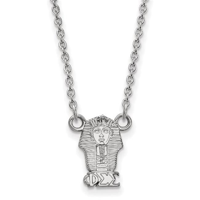 Sterling Silver 18in Official Licensed Greek Sororities Phi Sigma Sigma (???) XS Pendant w/ Necklace