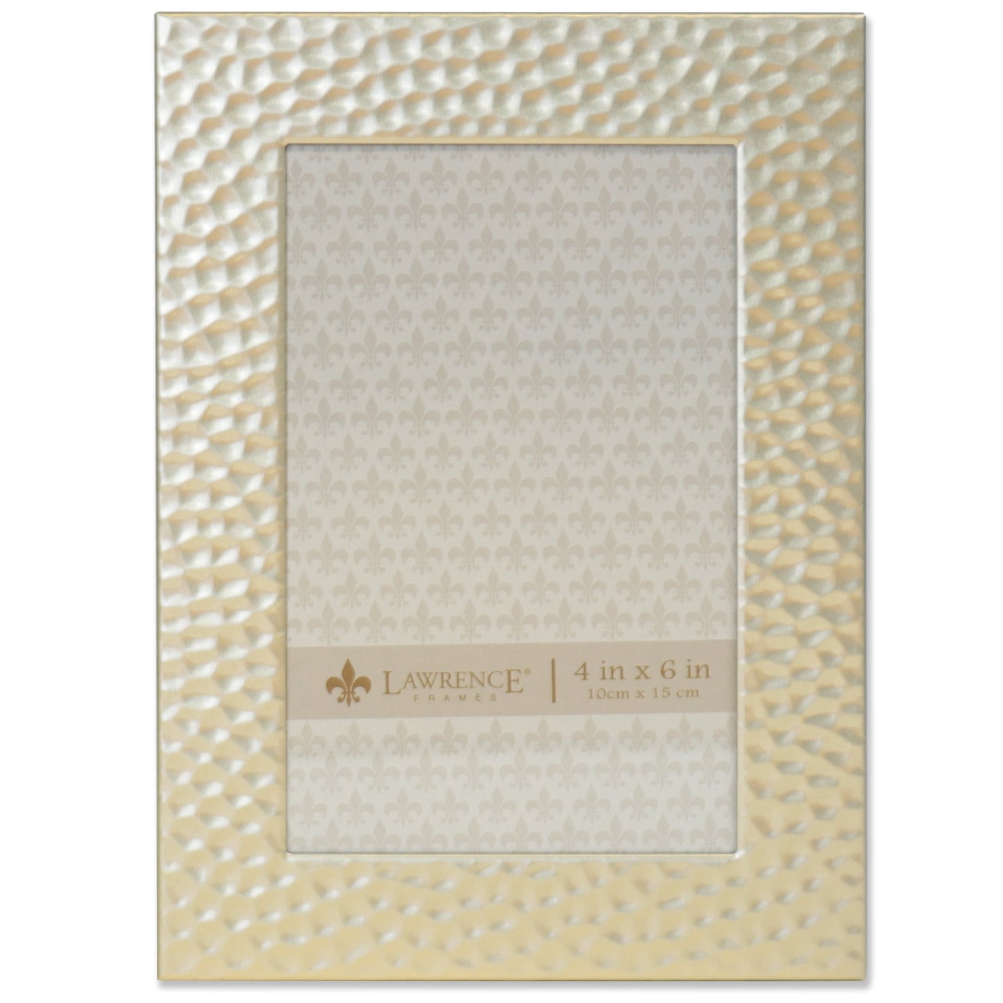 4x6 Hammered Metal Frame - Gold