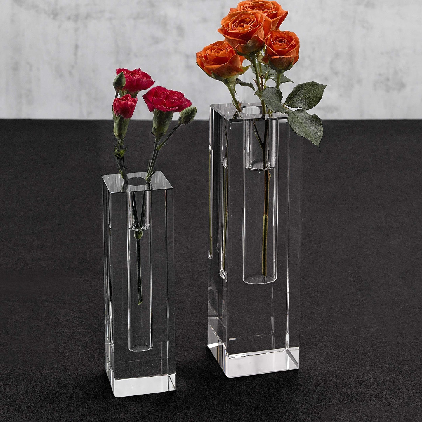 Badash Donovan 7.25" Optical Crystal Bud Vase