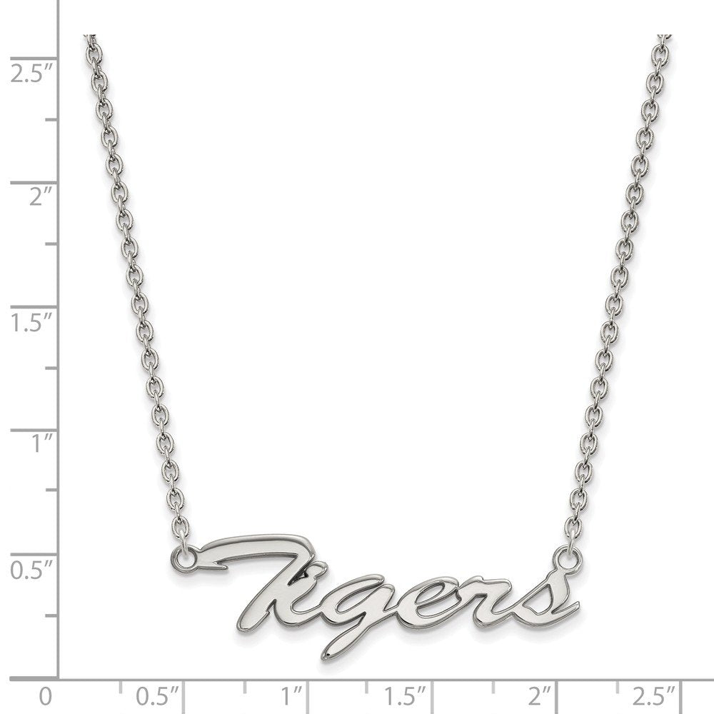 Women's LSU Tigers Sterling Silver Script Necklace
