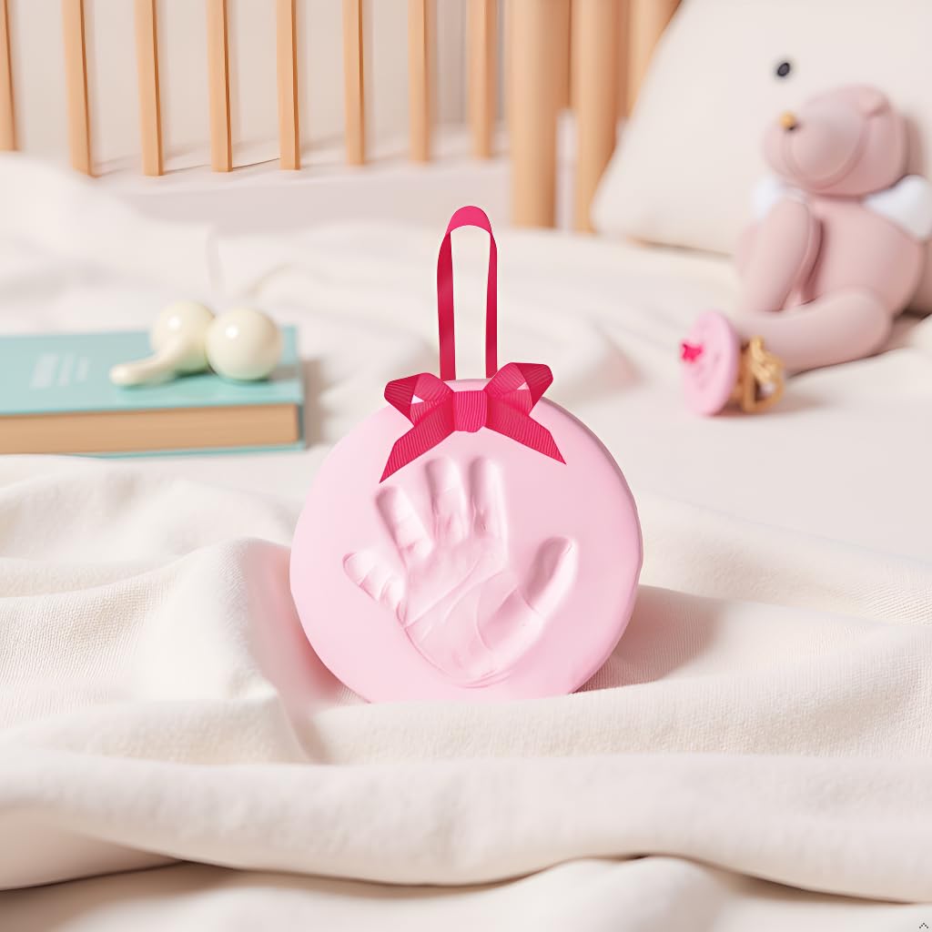 Pink Babyprints Keepsake Pink (year round) Ornament with Clay Tools and Instructions QGM15717