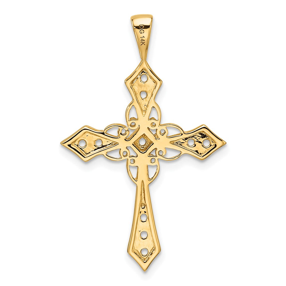 14k Diamond Cross Passion Pendant Mounting