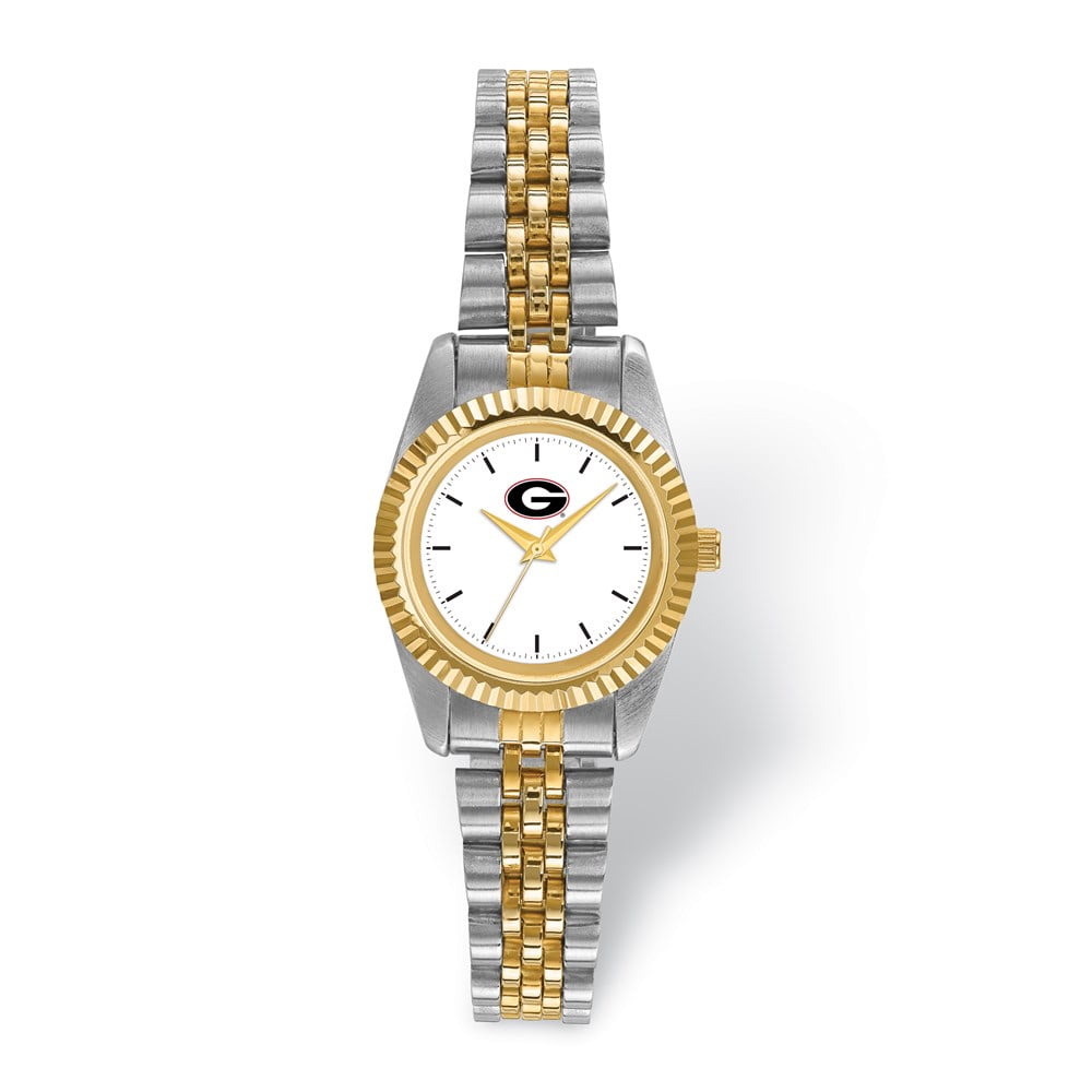 LogoArt University of Georgia Pro Two-tone Ladies Quartz Watch QUGA167