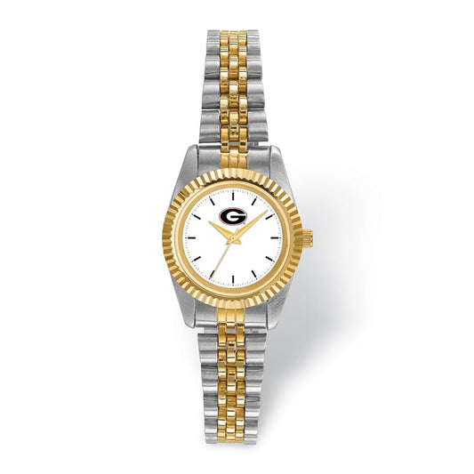 LogoArt University of Georgia Pro Two-tone Ladies Quartz Watch QUGA167