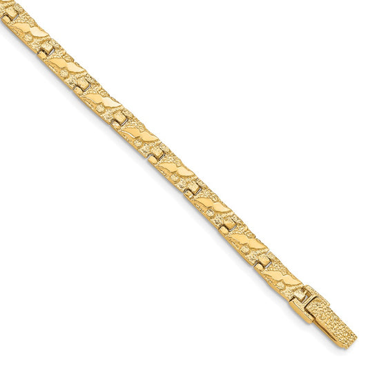 10k 5.5mm NUGGET Bracelet