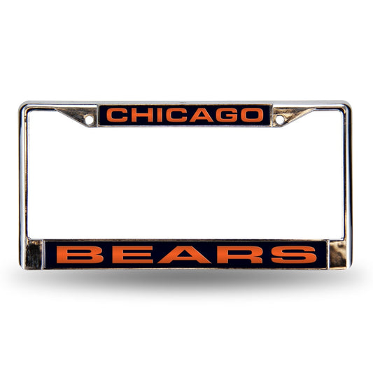 Chicago Bears Laser Chrome License Plate Frame