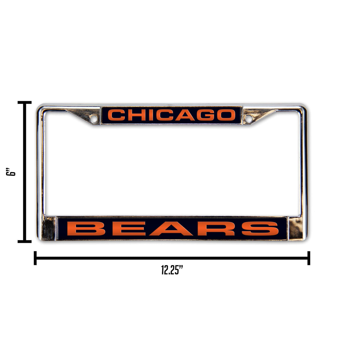 Chicago Bears Laser Chrome License Plate Frame