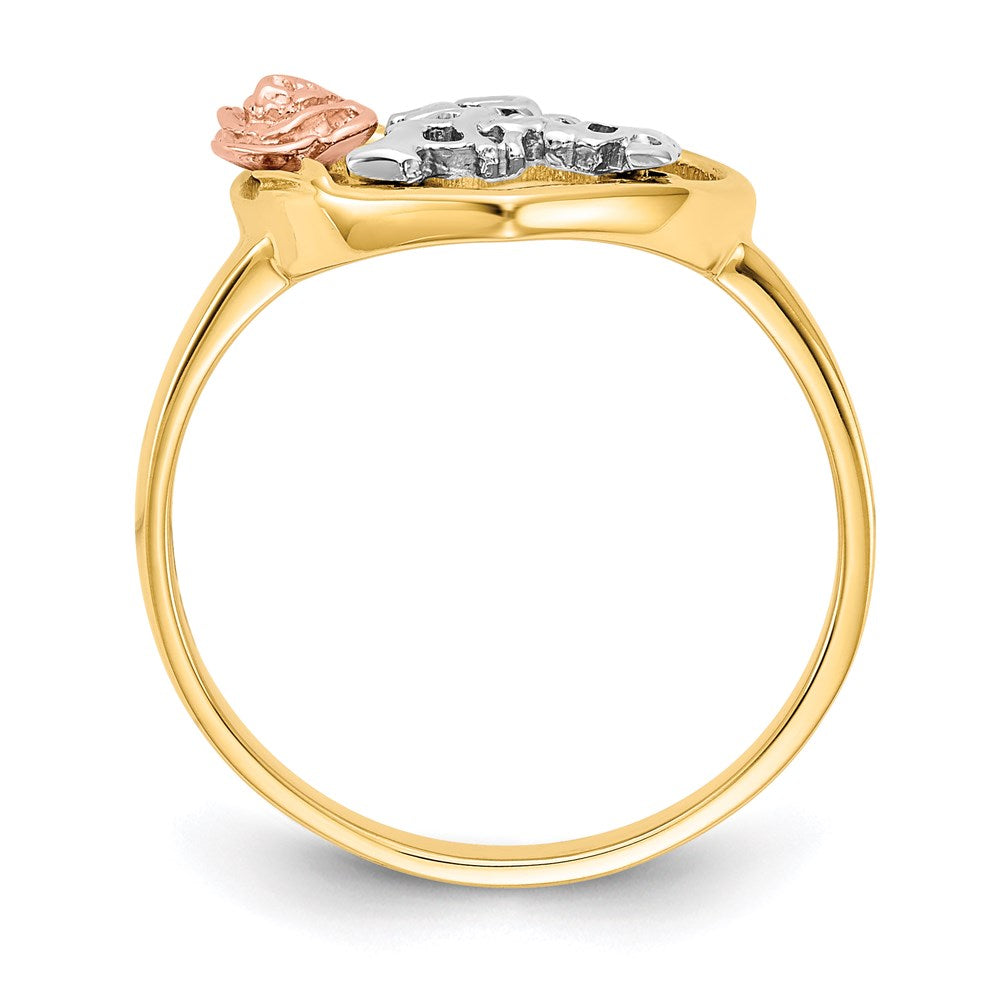 14k Tri-Color 15 Anos Ring Size 7